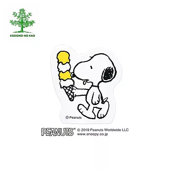 【KODOMO NO KAO】Snoopy木頭造型印章 H  吃冰淇淋 (2247-002)