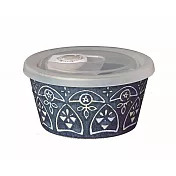 【MARUSAN KONDO】摩洛哥風精美附蓋陶瓷微波碗280ml · 藍