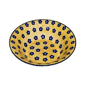 【Marusan Kondo】Porska波蘭陶風陶瓷深盤16cm ‧ 黃釉花語