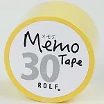 【Print Inform】Memo Tape 自由撕貼便利貼兼補充捲30mm ‧ 黃色