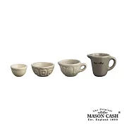 【MASON】BAKER LANE系列陶瓷量杯4件組(淺咖啡)