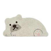 【TOMO】日本慵懶趴睡可愛動物室內腳踏地墊 ‧ 白熊