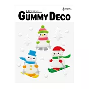 【Kameyama Candle House】Gummy Deco聖誕裝飾果凍玻璃窗貼 · 滑雪