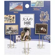 Kamio 大人的圖鑑系列 造型迴紋針 3入組 日本美術