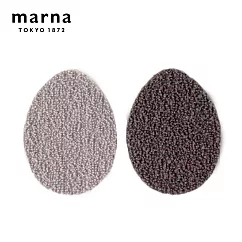 【日本Marna】日本製去茶垢菜瓜布(2枚)─灰─3入組(原廠總代理)