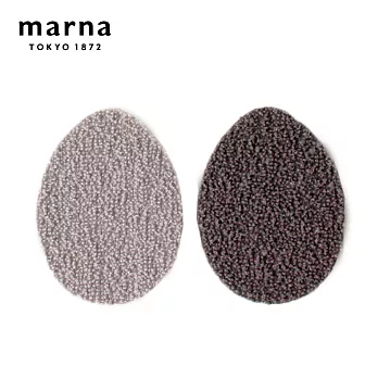 【日本Marna】日本製去茶垢菜瓜布(2枚)-灰-3入組(原廠總代理)