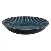 【MARUSAN KONDO】Sendan窯變美濃燒陶瓷深盤22cm · 午夜藍