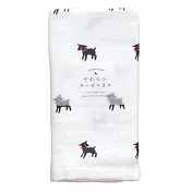 【AXCIS】日本柔軟純棉雙層紗吸水擦拭毛巾 ‧ 黑山羊