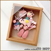 【akiko kids】日系可愛動物造型兒童髮夾10件組禮盒  -A款粉紅大象鴨嘴夾
