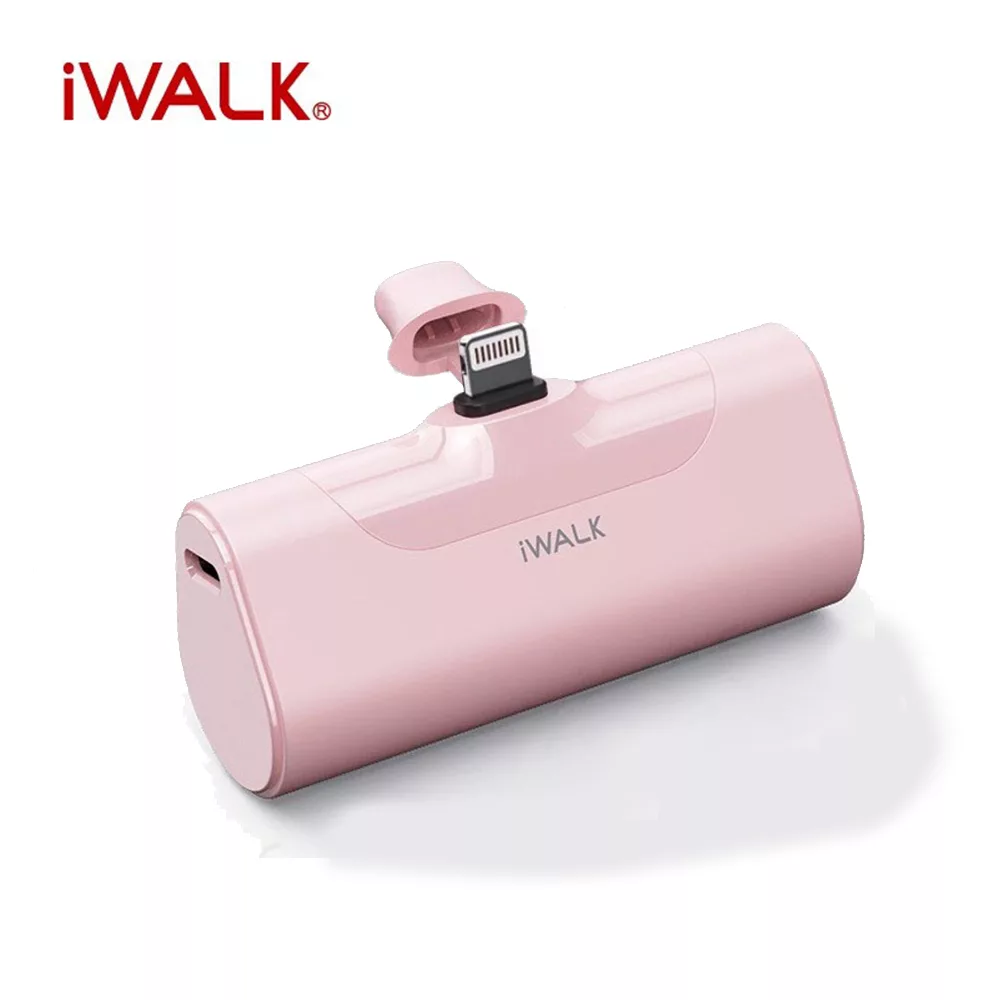 iwalk 四代 4500mAh口袋行動電源lightning頭/ 粉紅色