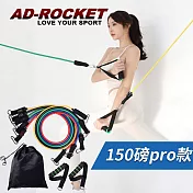 【AD-ROCKET】可拆卸肌力訓練拉力繩 150磅PRO款 彈力繩