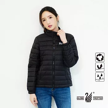 【遊遍天下】女款立領防風防潑水機能型鋪棉外套(GJ22027) S 黑色