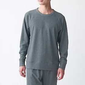 博客來 Muji無印良品 男有機棉混裏毛圓領衫l 墨灰 博客來 Muji無印良品 男有機棉混裏毛圓領衫l 墨灰