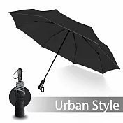 【2mm】都會行旅 超大傘面抗風自動開收傘_ 黑色