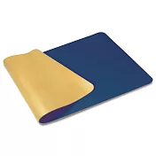 【ABEL】雙色PU皮質桌墊45x90cm-蔚藍+橘黃