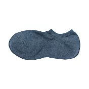 [MUJI無印良品]男棉混淺口直角襪25~27cm 藍色