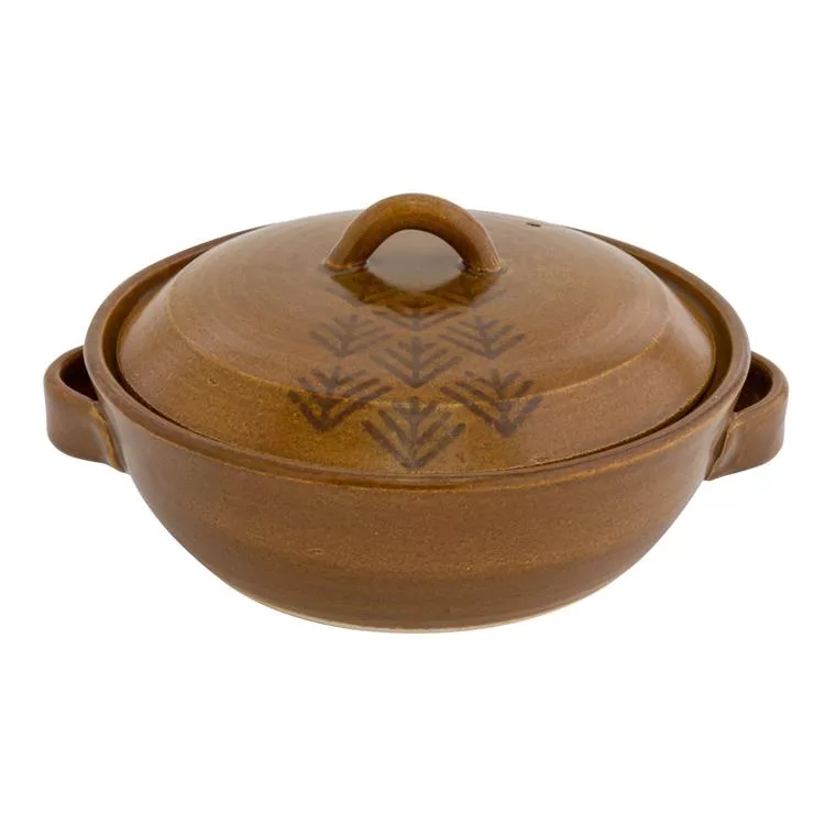 博客來 Bisque 日本萬古燒 松笠耐熱保溫萬用土鍋1900ml 棕 博客來 Bisque 日本萬古燒 松笠耐熱保溫萬用土鍋1900ml 棕