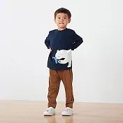 [MUJI無印良品]兒童有機棉弱撚天竺印花長袖T恤 110 北極熊
