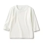 [MUJI無印良品]幼兒有機棉天竺長袖T恤 80 柔白