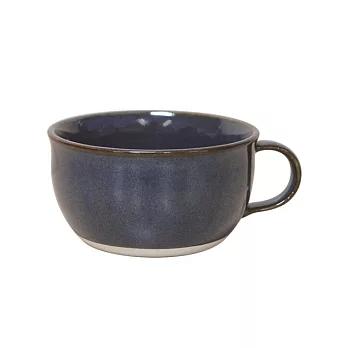 【MARUSAN KONDO】Clasico北歐經典復古質感素色陶瓷湯杯350ml ‧ 深藍