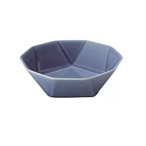 【TAMAKI】Gokaku五角鑽石陶瓷餐碗360ml． 寶石藍