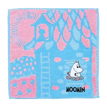 【日本丸真】Moomin方巾書本禮盒 (藍)