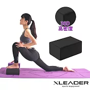 【Leader X】環保EVA高密度38D抗壓瑜珈磚 加厚款10cm -黑色