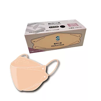 善存 醫用口罩(未滅菌)(雙鋼印)-成人立體型 紅茶拿鐵(25入/盒)