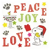 【日本Hakodate】Snoopy史奴比聖誕系列果凍貼紙 · Love&Peace
