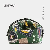 leewu日式弁當收納袋(防水內裡)│ 浪漫昭和‧橫町