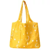 【素包包】簡單美觀實用方便可折疊環保購物袋(6色任選) _黃色月亮