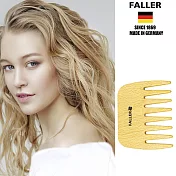 【FALLER 芙樂】掌上型寬木齒梳 特捲髮也可用 FSC優質木材(梳開糾結還我漂亮秀髮)