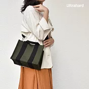 Ultrahard Charisma 方形帆布托特包/手提肩背兩用包 - Mini (黑綠)