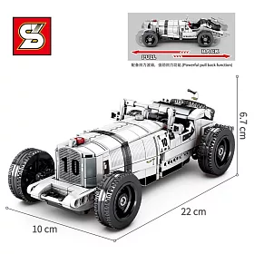 博客來 加致積木 8150 奔馳sskl復古老爺古董車 迴力車 博客來 加致積木 8150 奔馳sskl復古老爺古董車 迴力車
