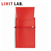 LIHIT LAB A-7941 透明多用途筆袋(ALCLEA) 紅色