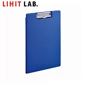 LIHIT LAB F-7740 A4 透明板夾(ALCLEA) 藍色