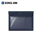 【KING JIM】FLATTY WORKS多用途帆布收納袋 限定款 點點 A5 5464-L104