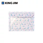 【KING JIM】FLATTY WORKS多用途帆布收納袋 限定款 色塊 A4 (5466-L102)