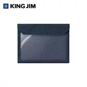 【KING JIM】FLATTY WORKS多用途帆布收納袋 限定款 點點 A4 (5466-L104)