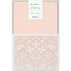 MIDORI 薄紗信紙組─ 花卉粉