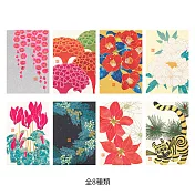 MIDORI JAPANWORKS日本名藝系列(冬季)明信片組- 冬日花朵與風物8款