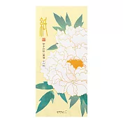 MIDORI JAPANWORKS日本名藝系列(冬季) 一筆箋-絹印寒牡丹