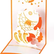 MIDORI 立體紙雕御年玉袋- 紅鯛魚
