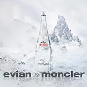【evian依雲】evian x Moncler by NOT VITAL 2022 限量紀念瓶(750ml /玻璃單瓶)