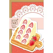 【Wa-Life】春季限定｜水果甜點美濃和紙小信封組 ‧ 草莓三明治