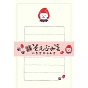 【Wa-Life】春季限定｜經典美濃和紙小信封紙組 ‧ 草莓貓