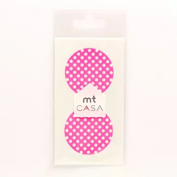 【日本mt和紙膠帶】CASA Seal 裝飾和紙貼紙 ‧ 點點/粉紅