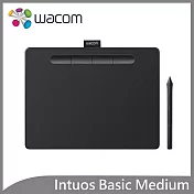 Wacom Intuos Basic Medium 入門版繪圖板-中/黑(CTL-6100/K1-C)