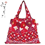 【Misuzu Uta】-日本大正時代著名詩人金子美鈴系列摺疊大容量購物袋 <郵便局之椿>