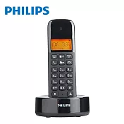 PHILIPS 飛利浦 時尚無線數位電話 D1601B 黑色